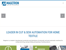 Tablet Screenshot of magetron.com